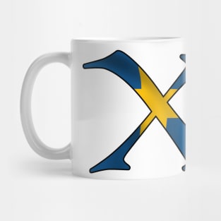 Sweden flag X Mug